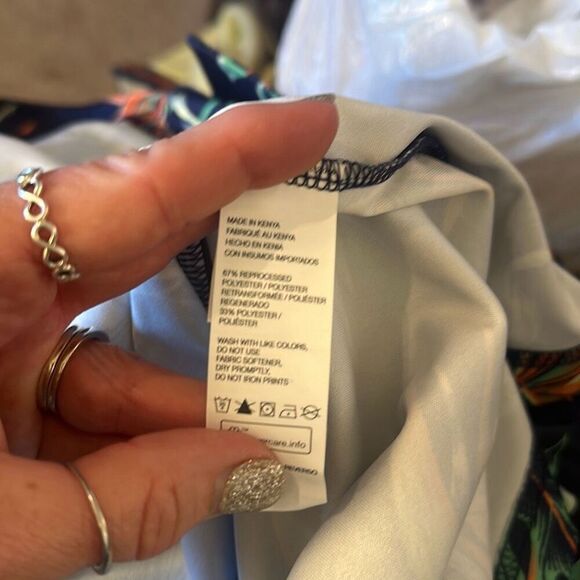 Izod Golf Mens Hawaiian Leaf All over Print Golf Polo size L Large - Picture 5 of 6